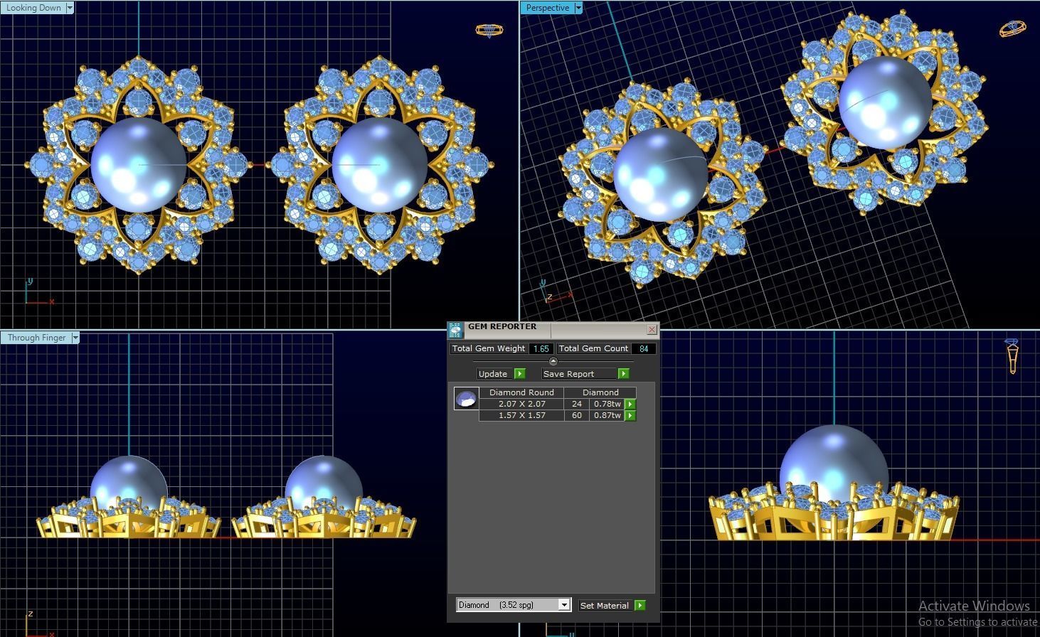 Pearl Earring Free 3D print model_5