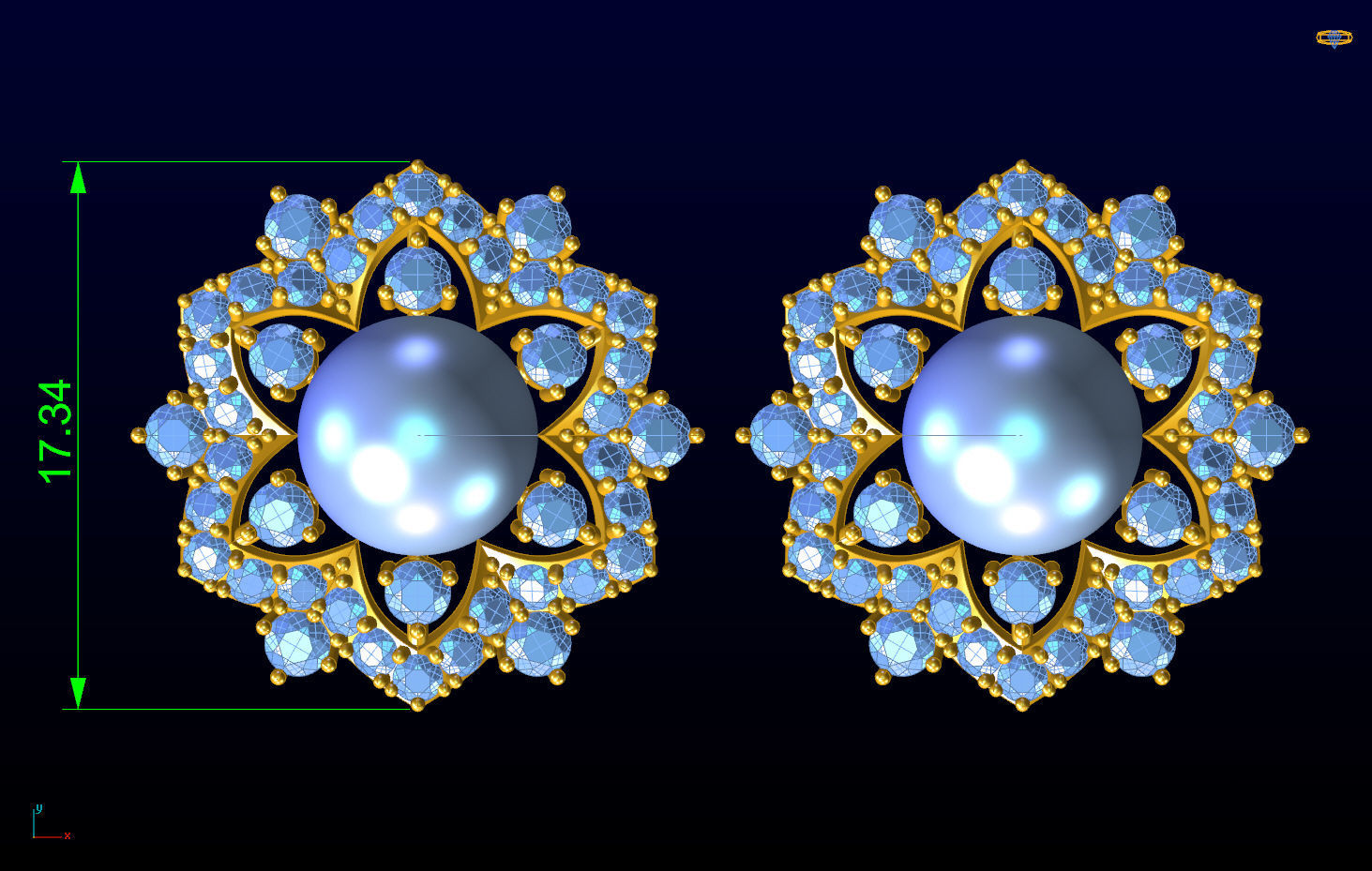 Pearl Earring Free 3D print model_3