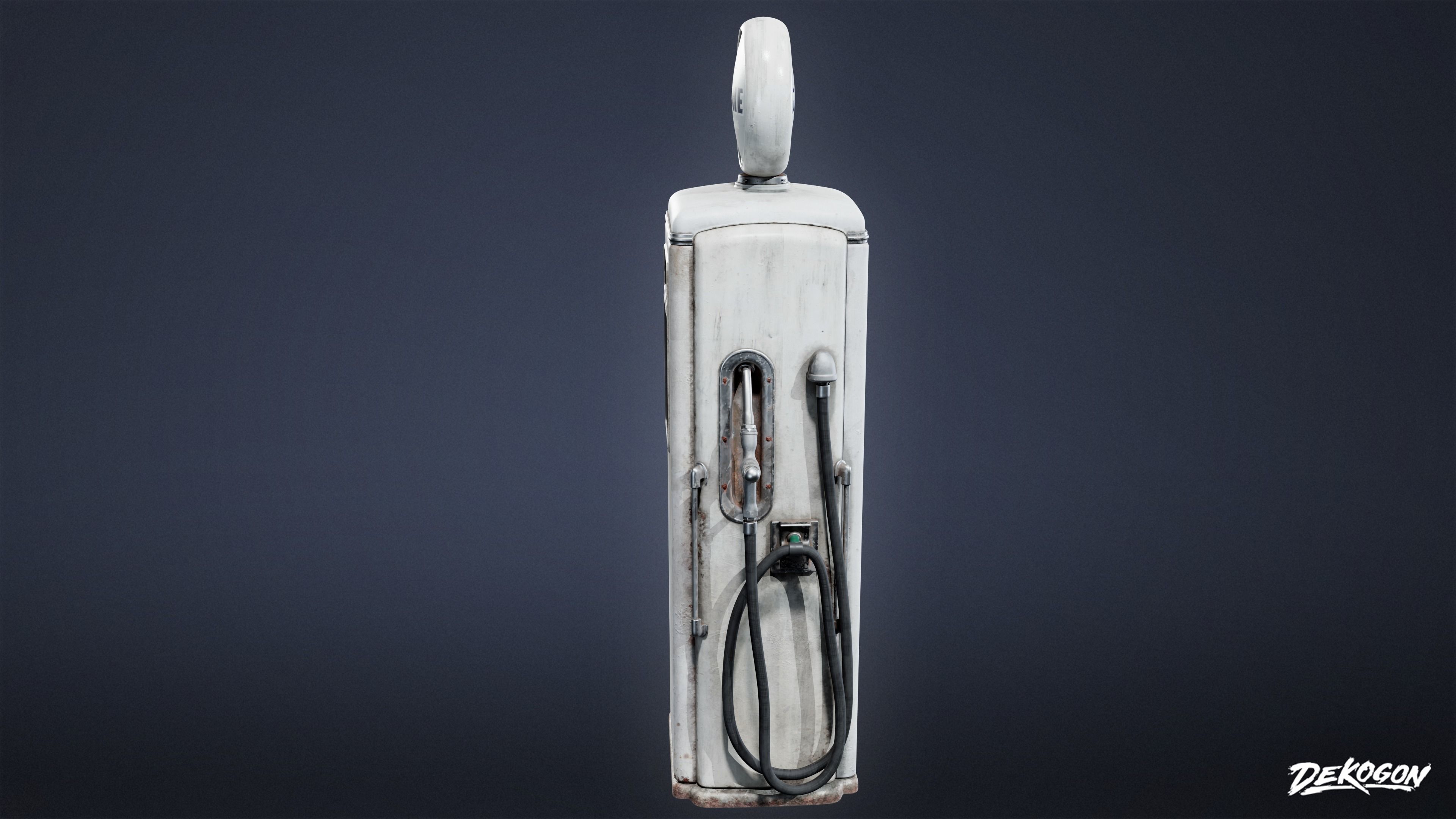 SUBURBS - Gas Pump 01 - LOW POLY AND NANITE Low-poly 3D model_3