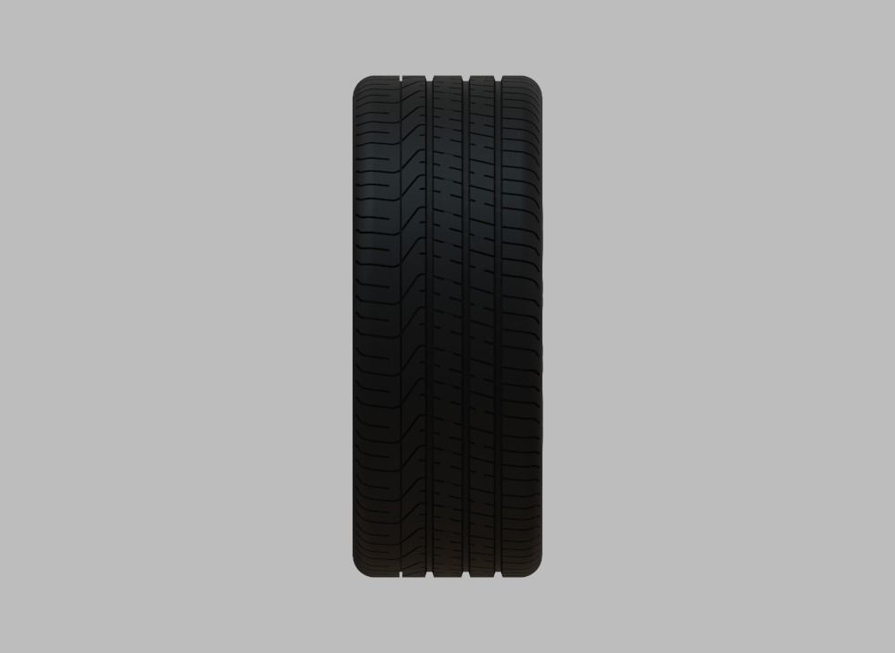 Miniature Konig Dekagram Rim and Tire - 3D Print - No Textures 3D print model_2