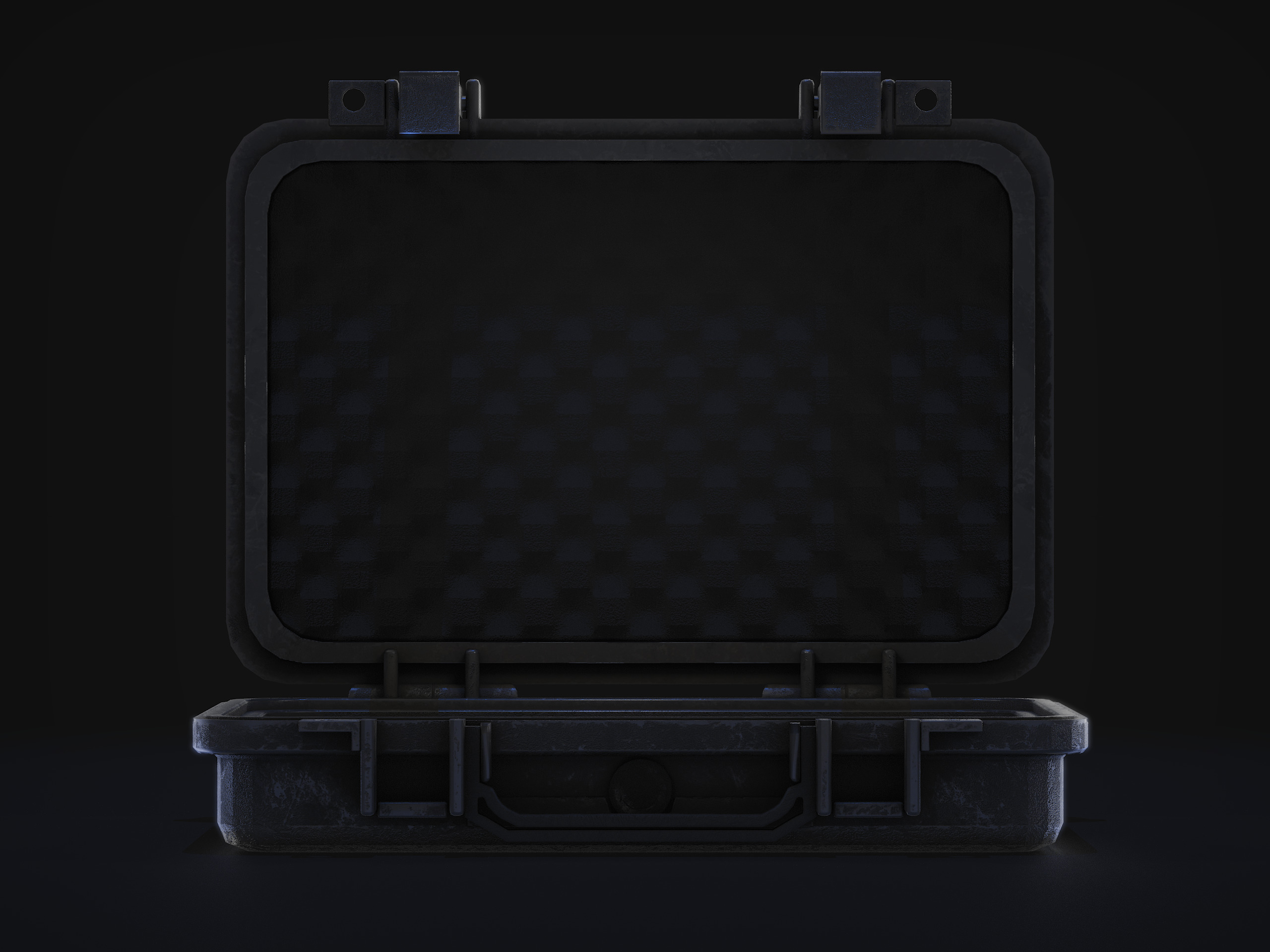 Gun case Low-poly 3D model_6