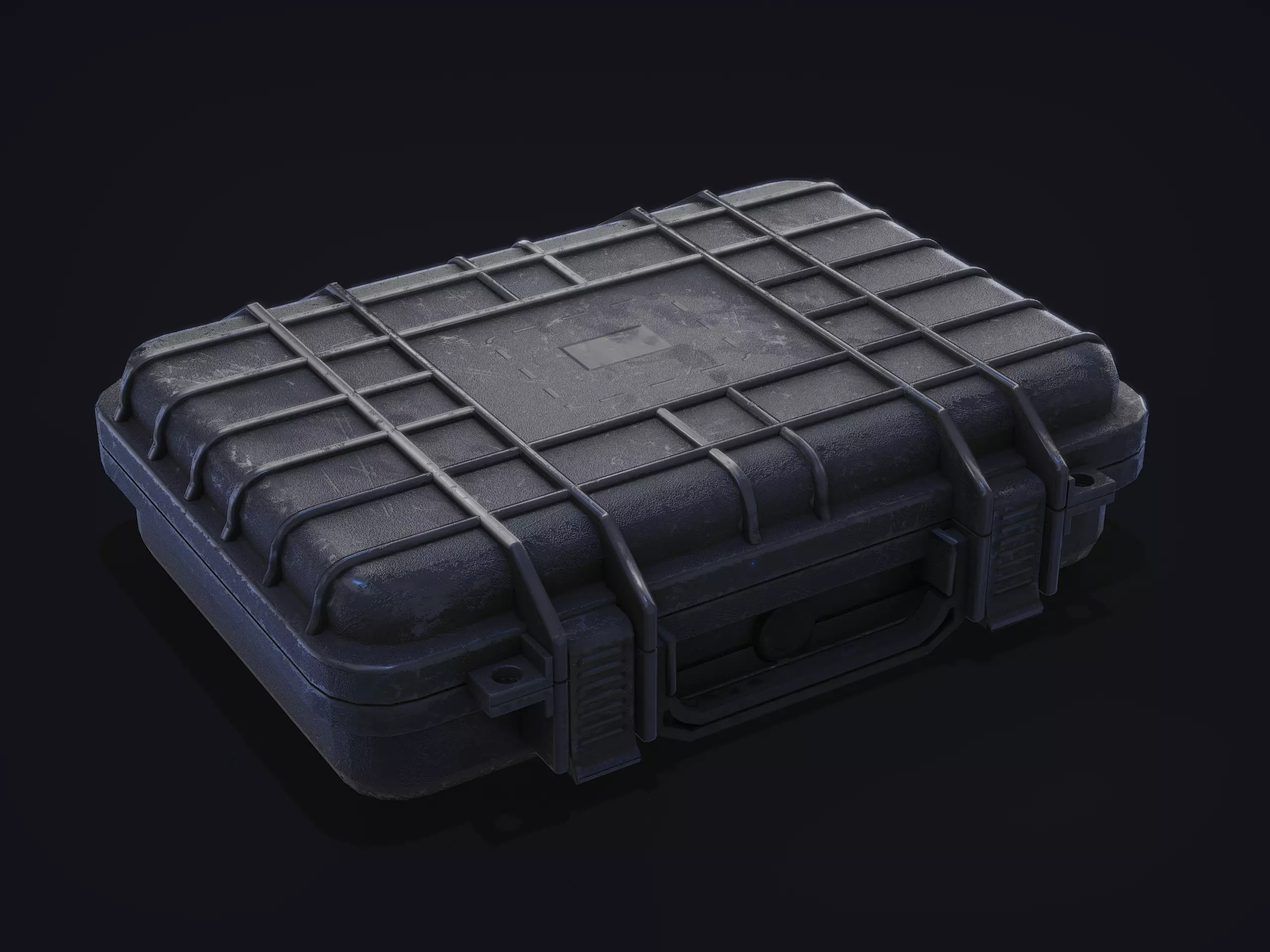 Gun case Low-poly 3D model_0
