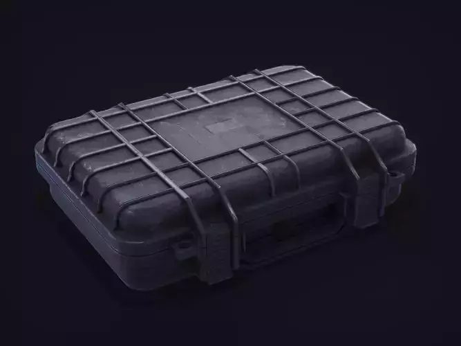 Gun case Low-poly 3D model
