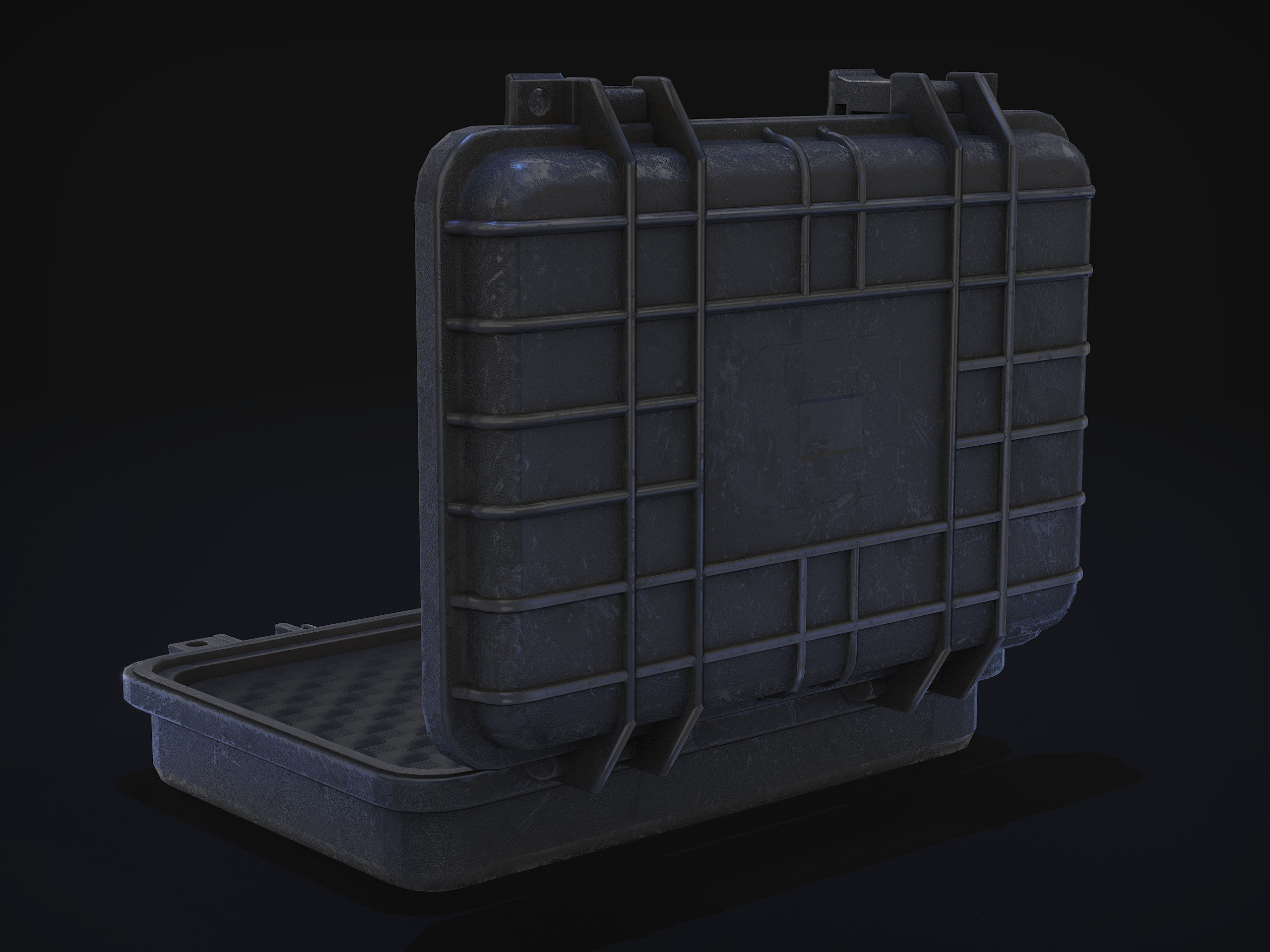 Gun case Low-poly 3D model_5