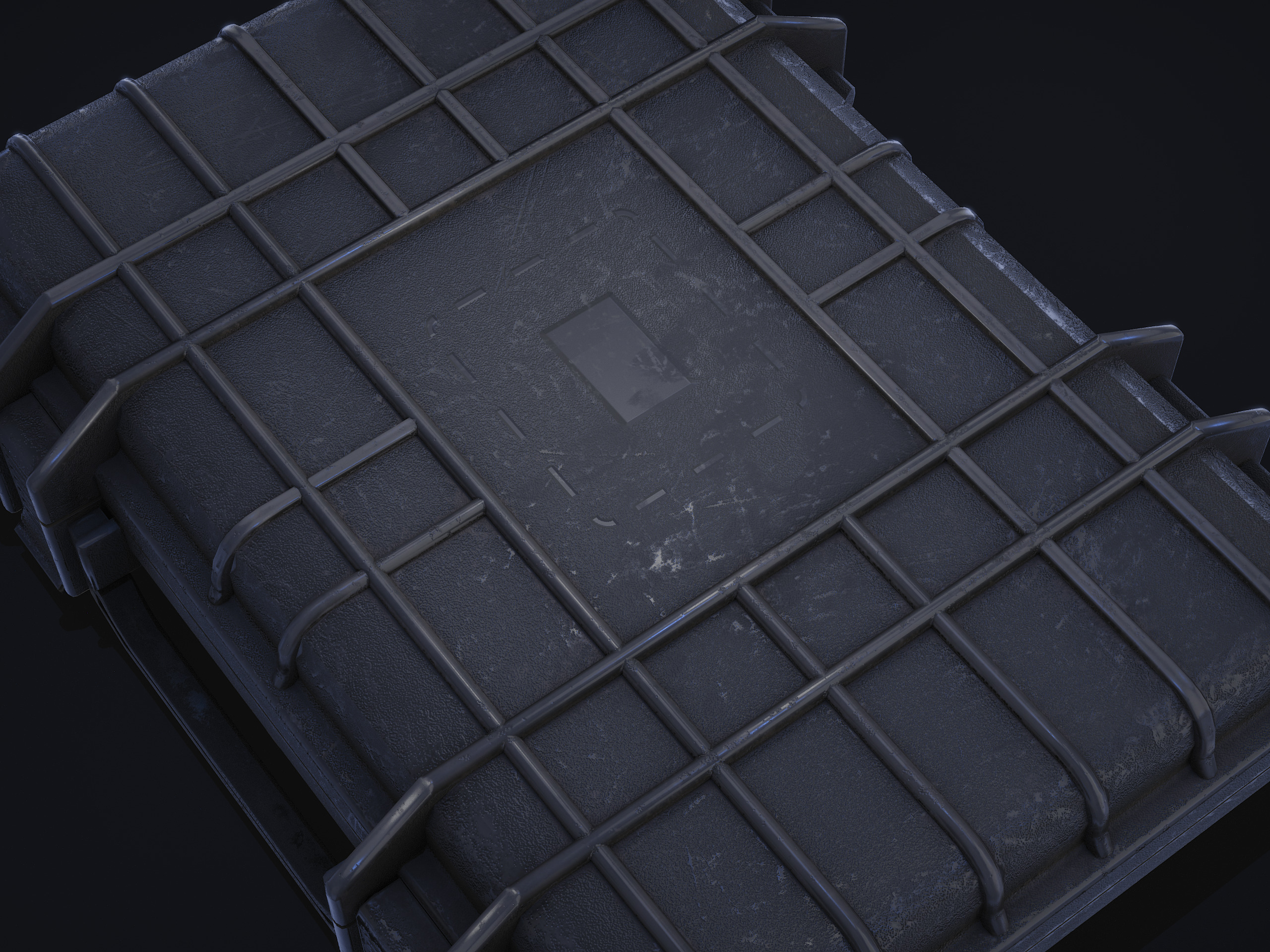 Gun case Low-poly 3D model_2