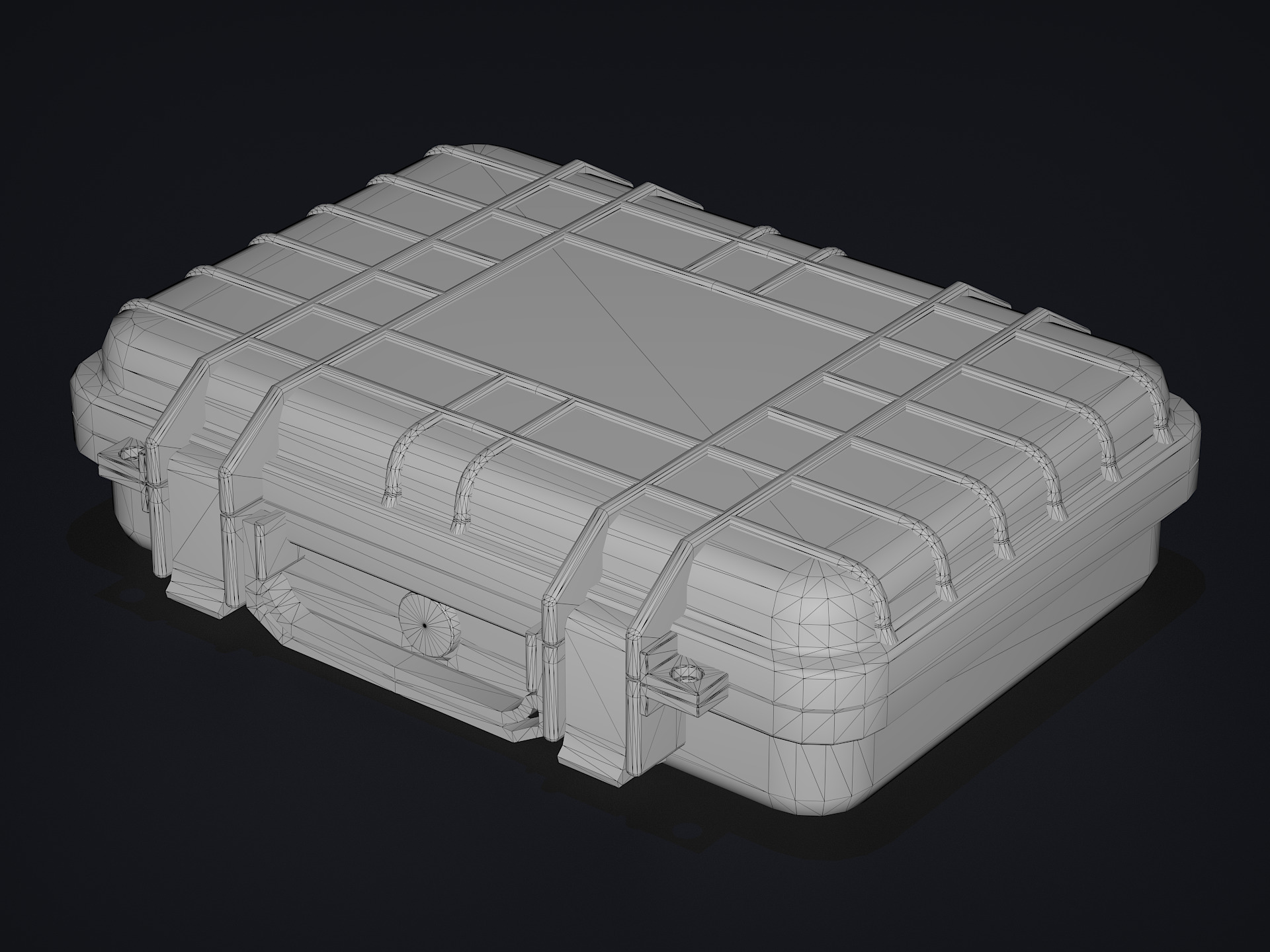 Gun case Low-poly 3D model_8