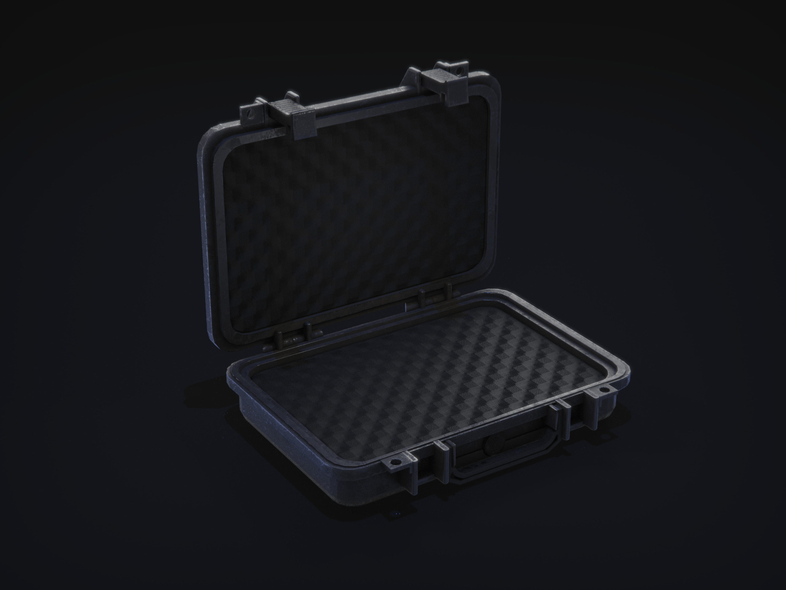 Gun case Low-poly 3D model_4