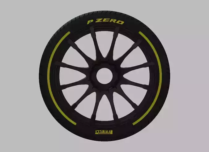 Miniature Konig Dial-In Rim  and Tire - 3D Print - No Textures 3D print model