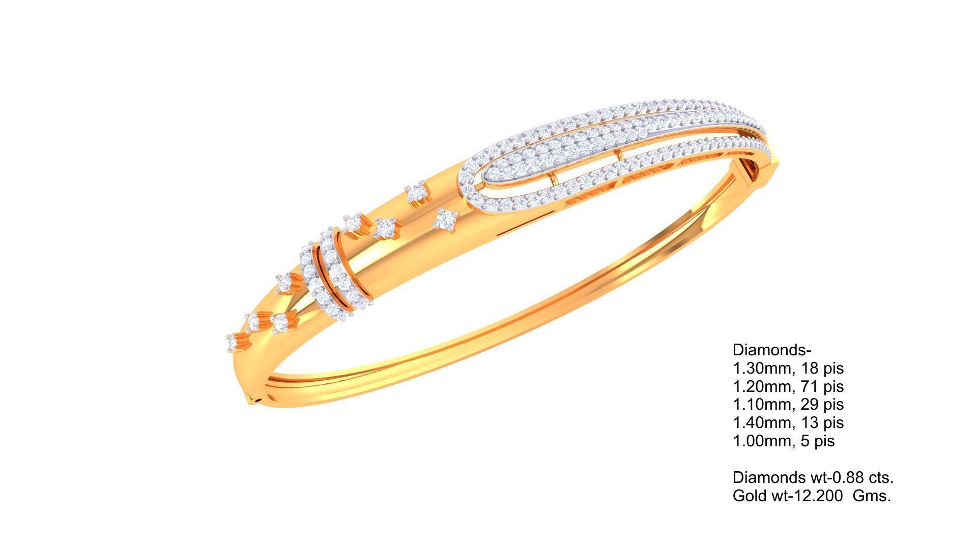 Bracelets 3D print model_17