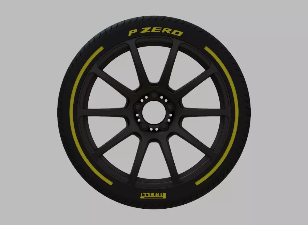 Miniature Konig Runlite Rim and Tire - 3D Print - No Textures 3D print model_0