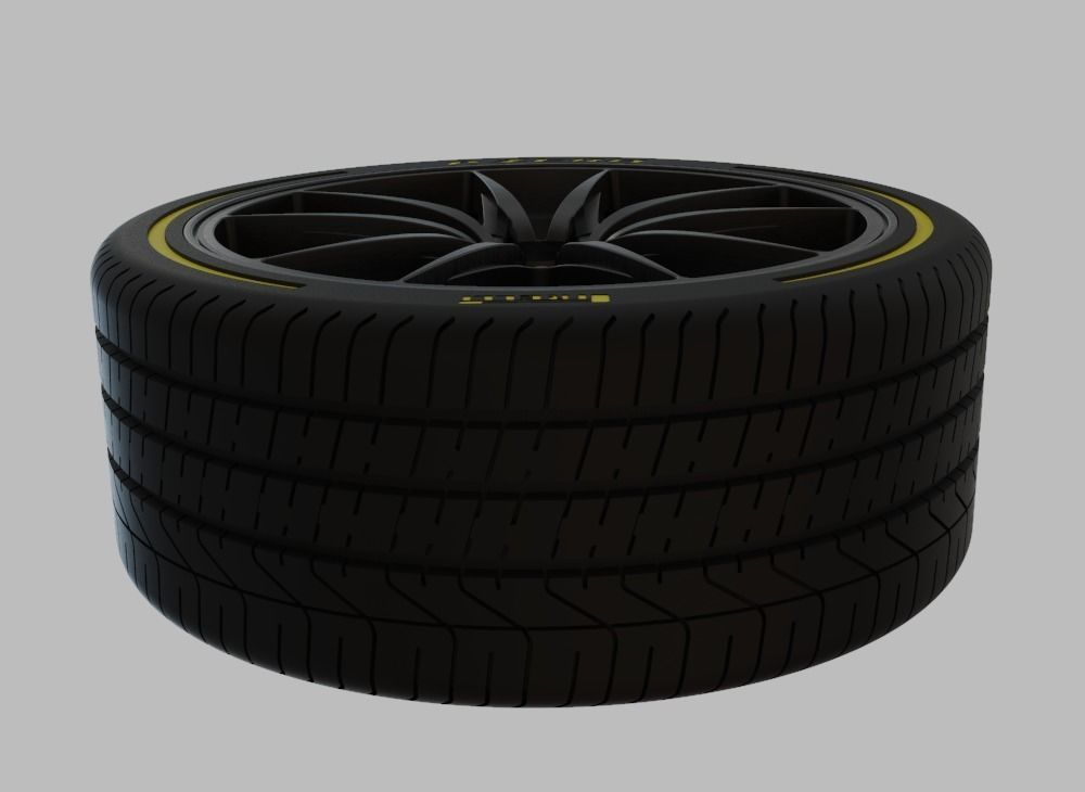 Miniature Konig Oversteer Rim and Tire - 3D Print - No Textures 3D print model_3