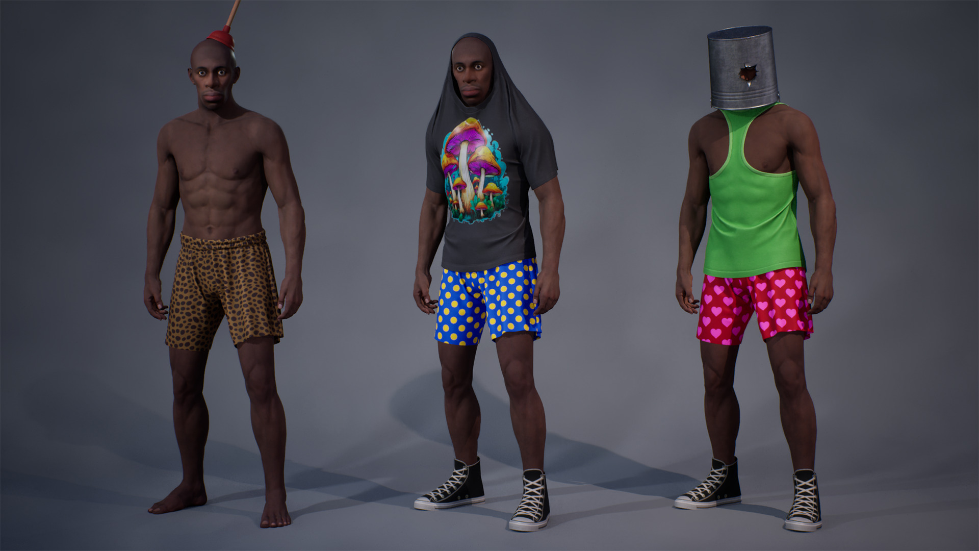 Goofy NPC Low-poly 3D model_1