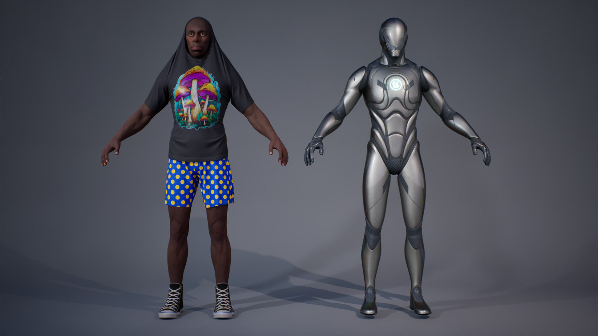 Goofy NPC Low-poly 3D model_11