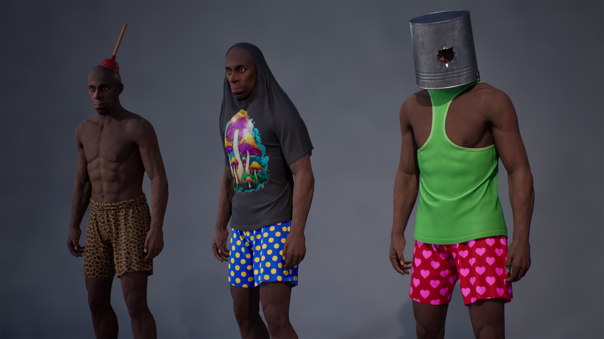 Goofy NPC Low-poly 3D model_4