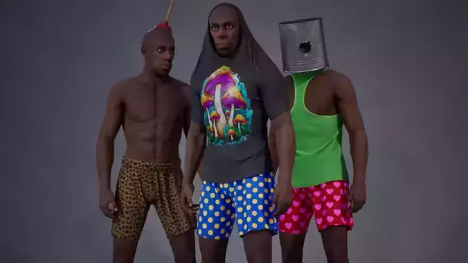 Goofy NPC Low-poly 3D model Goofy NPC Low-poly 3D model