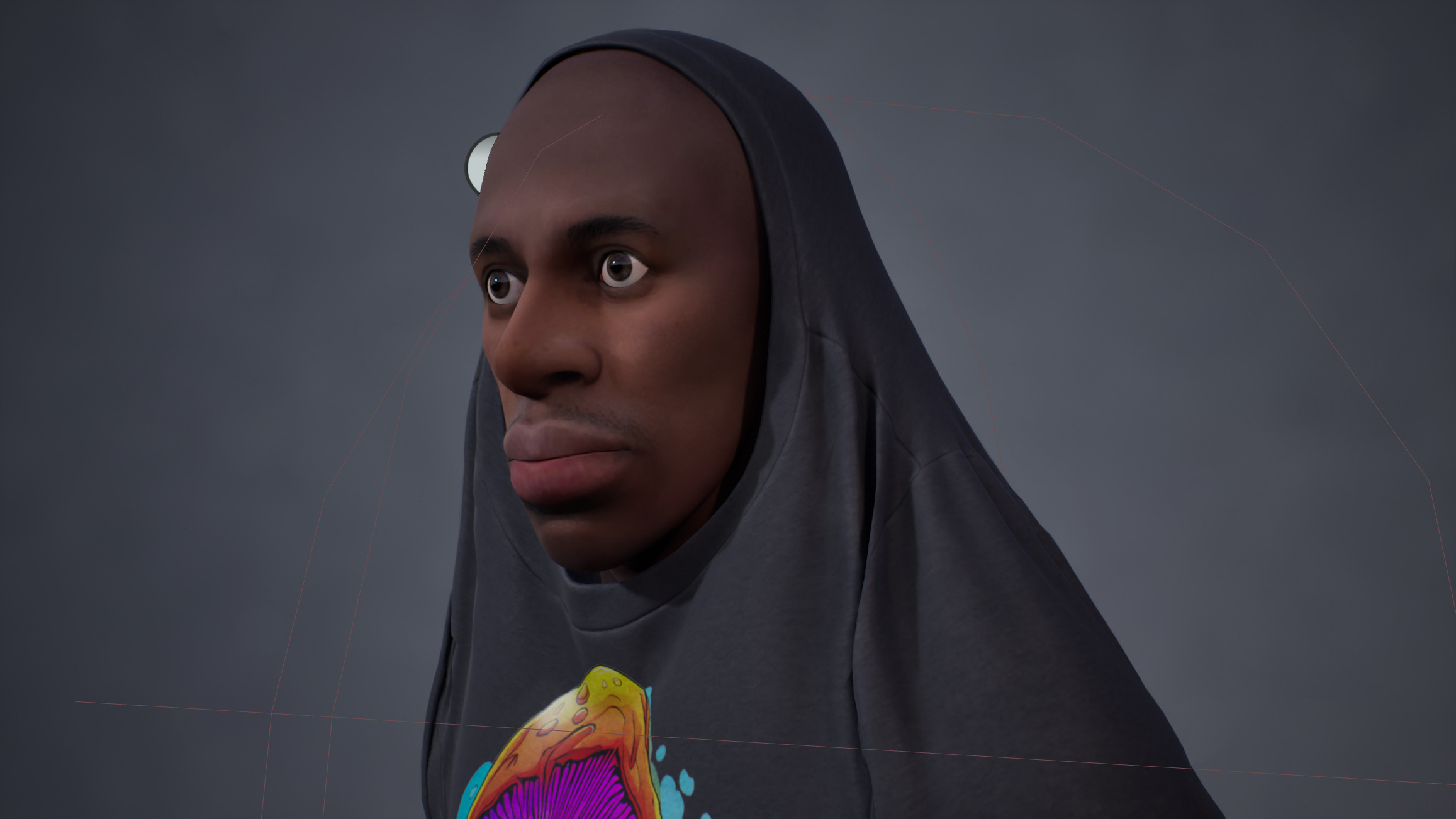 Goofy NPC Low-poly 3D model_5
