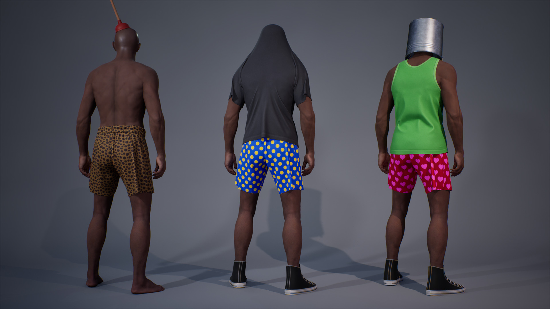 Goofy NPC Low-poly 3D model_3