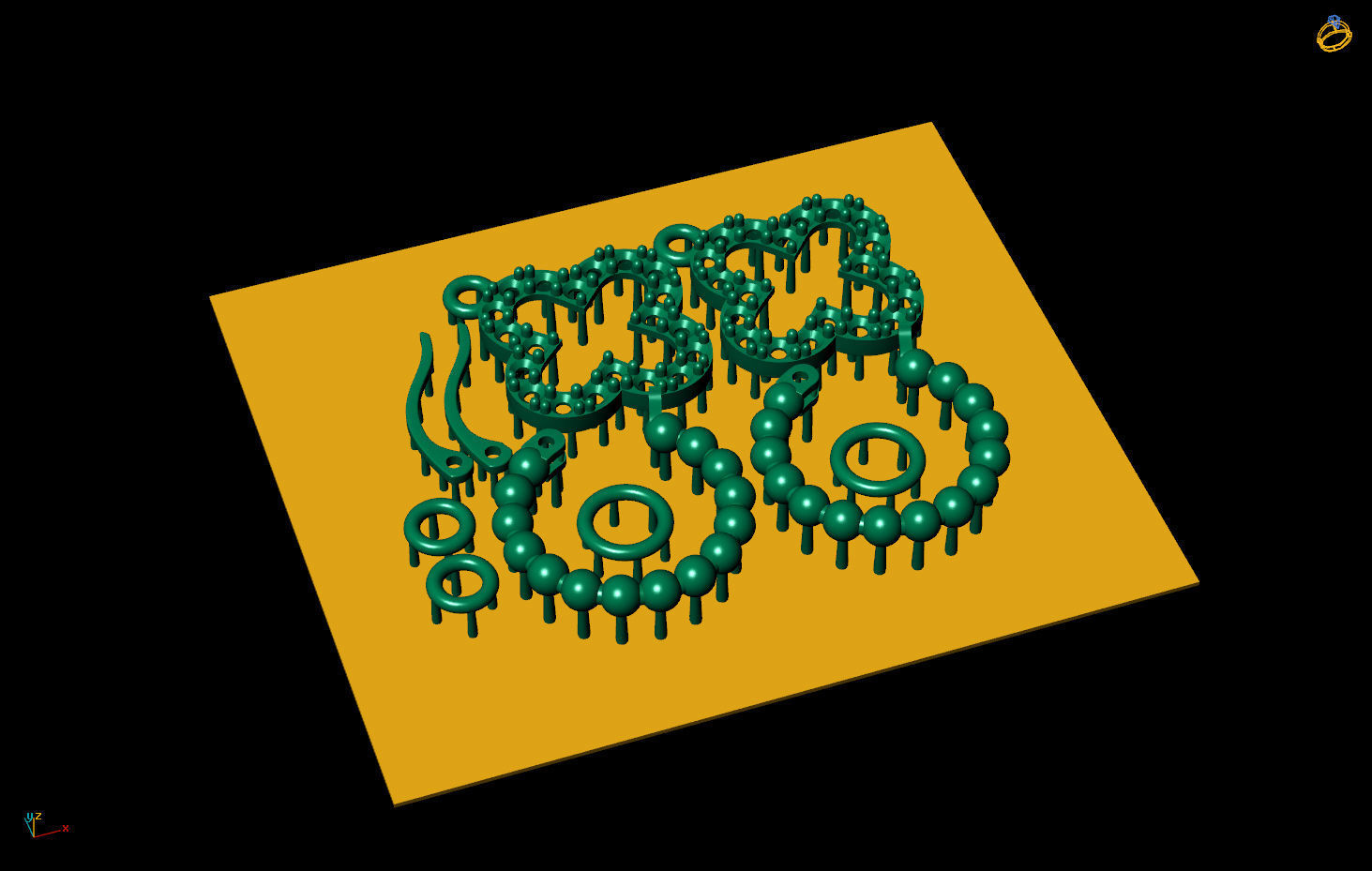 Van Cleef Earring Free 3D print model_7