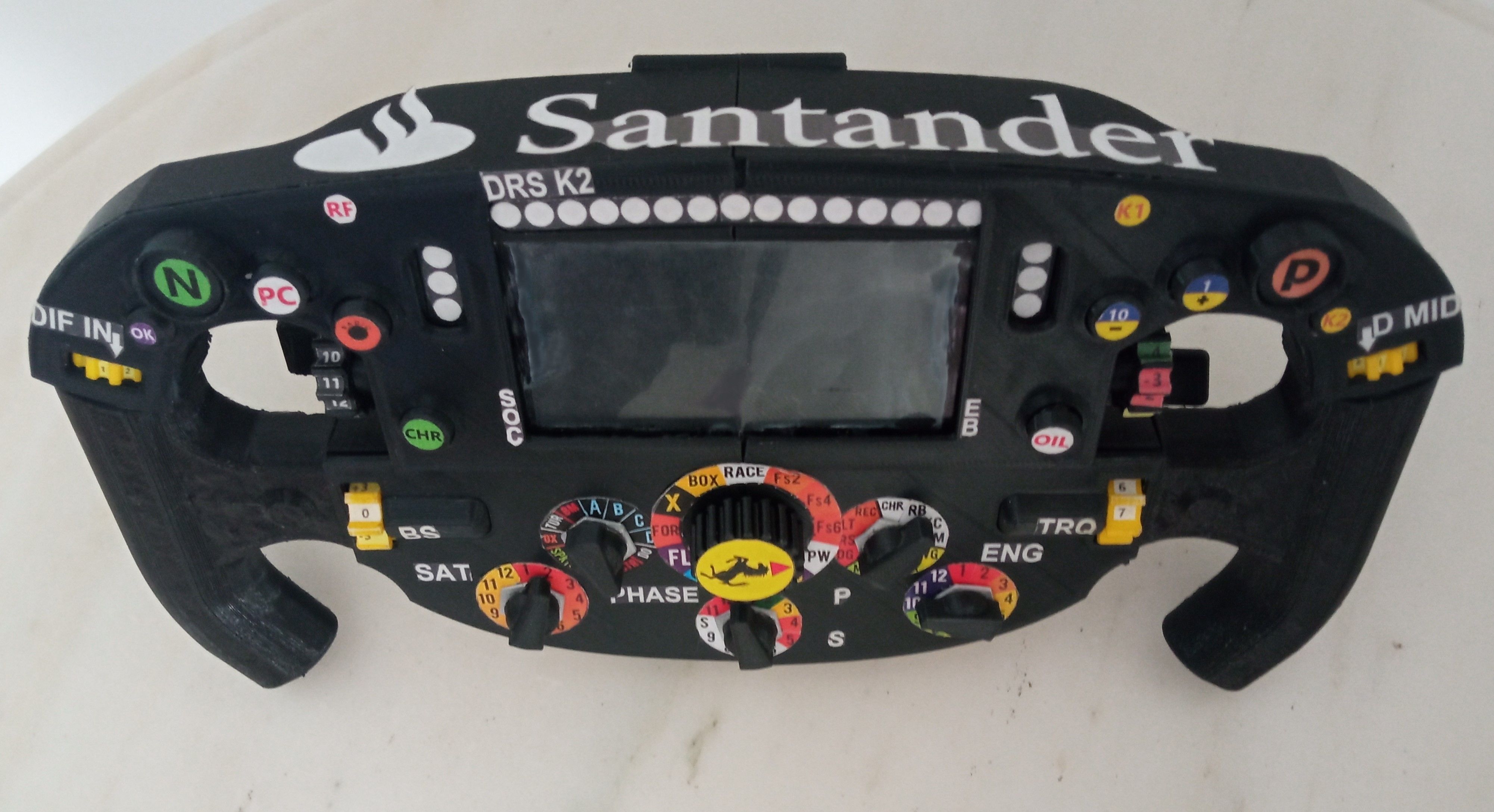 3D Printable Ferrari F1-75 Steering Wheel 3D print model_3