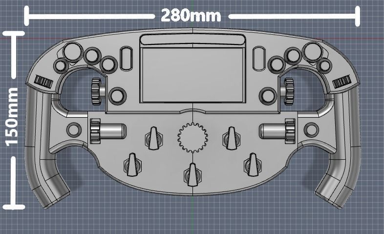 3D Printable Ferrari F1-75 Steering Wheel 3D print model_9