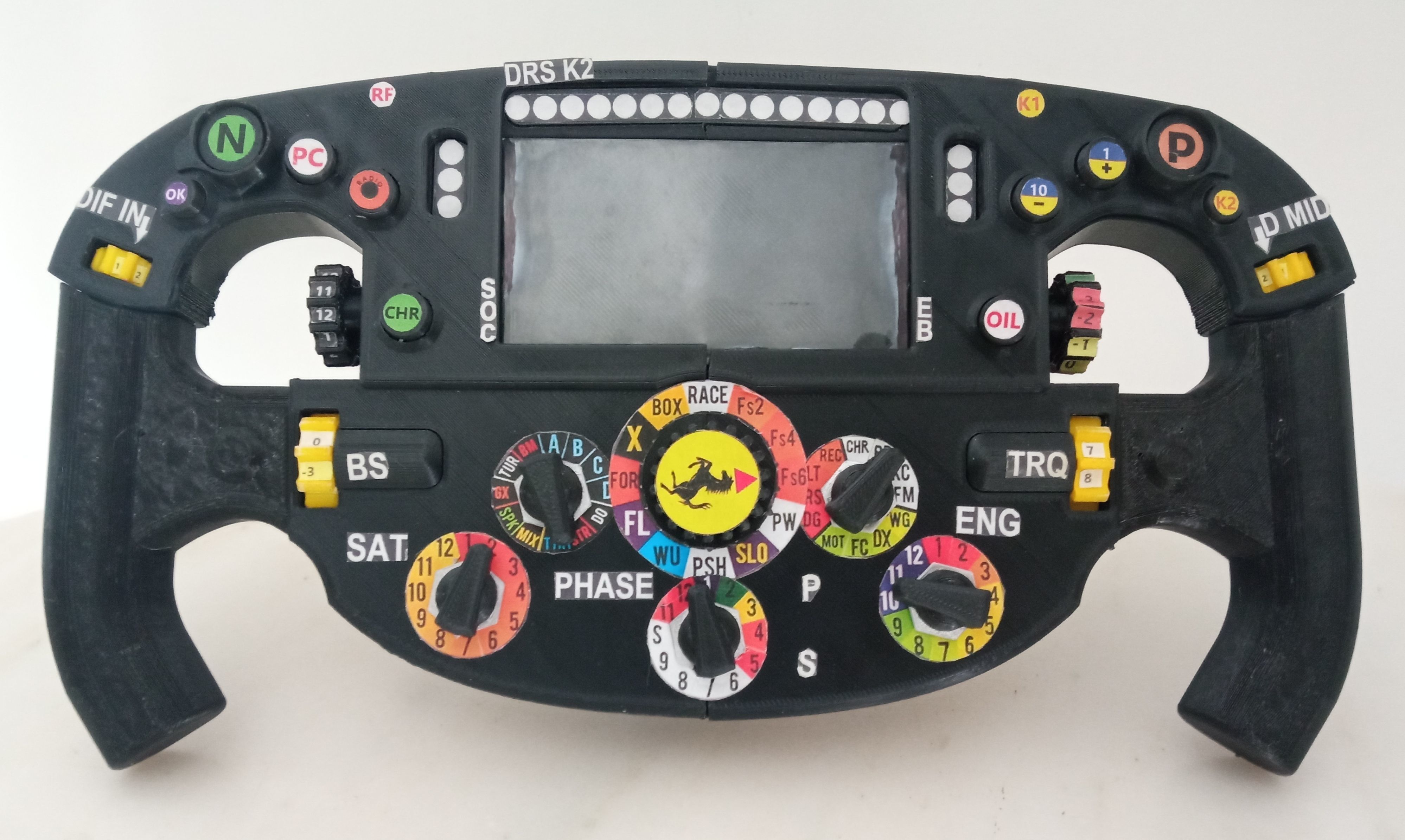 3D Printable Ferrari F1-75 Steering Wheel 3D print model_1
