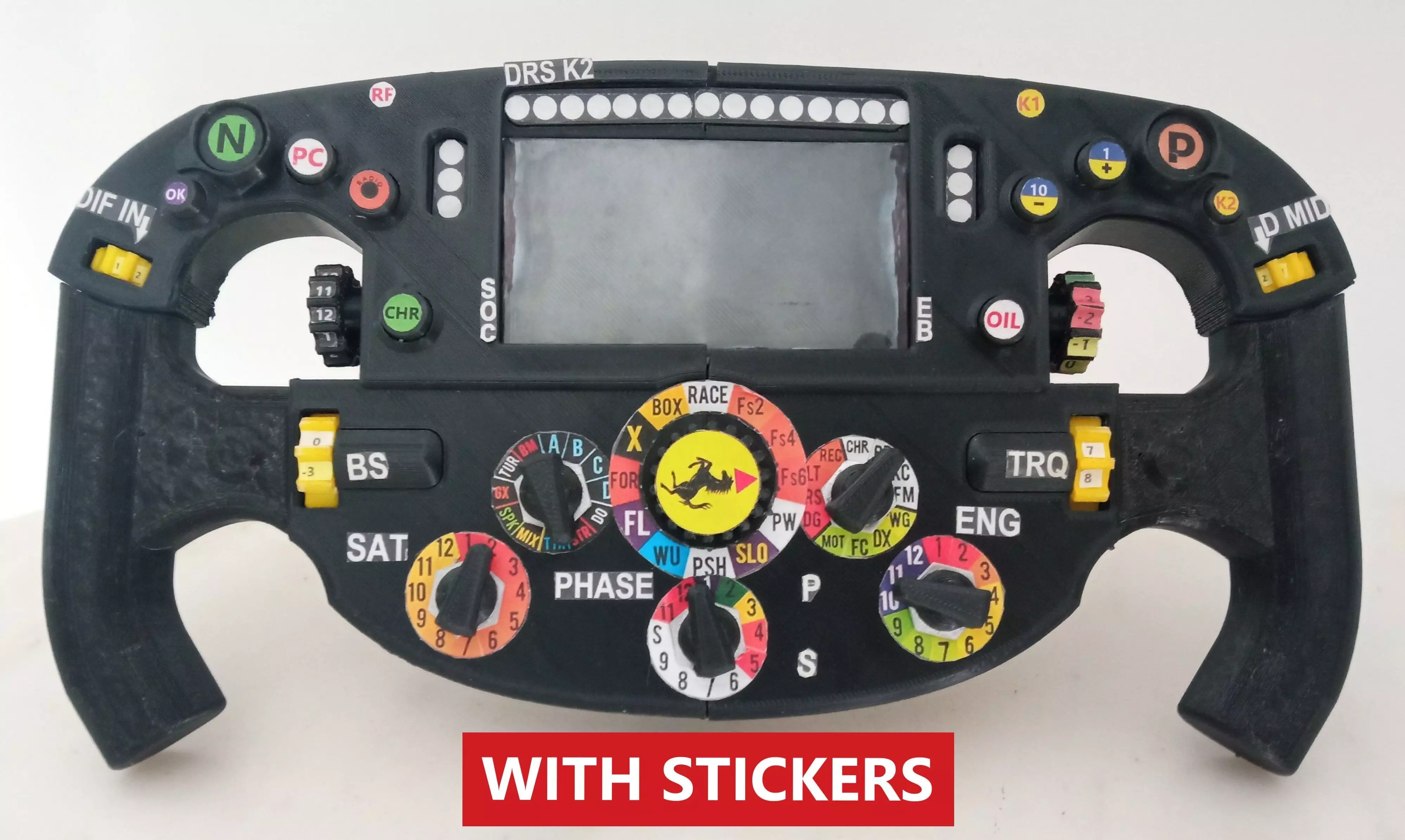 3D Printable Ferrari F1-75 Steering Wheel 3D print model_0