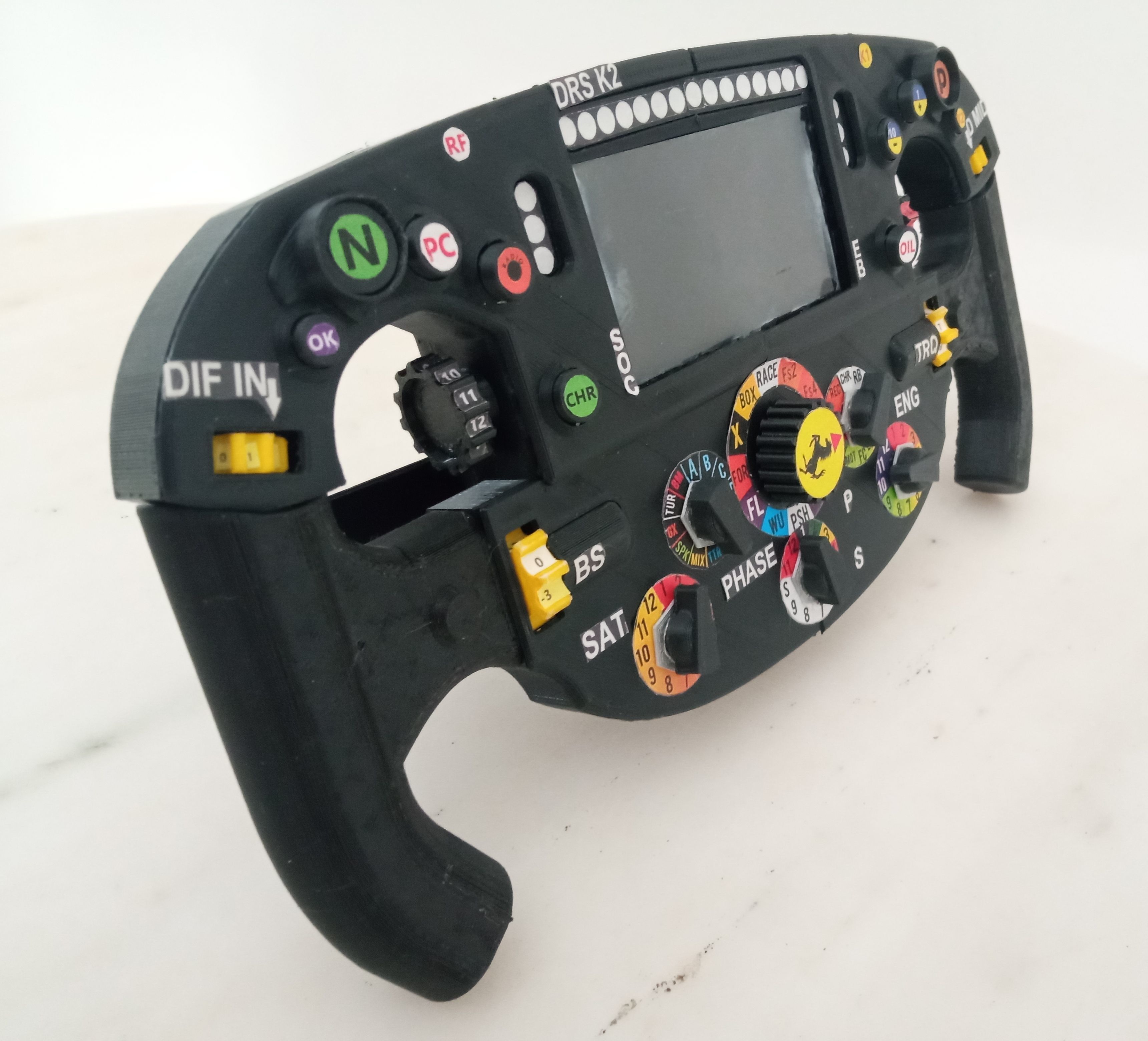 3D Printable Ferrari F1-75 Steering Wheel 3D print model_2