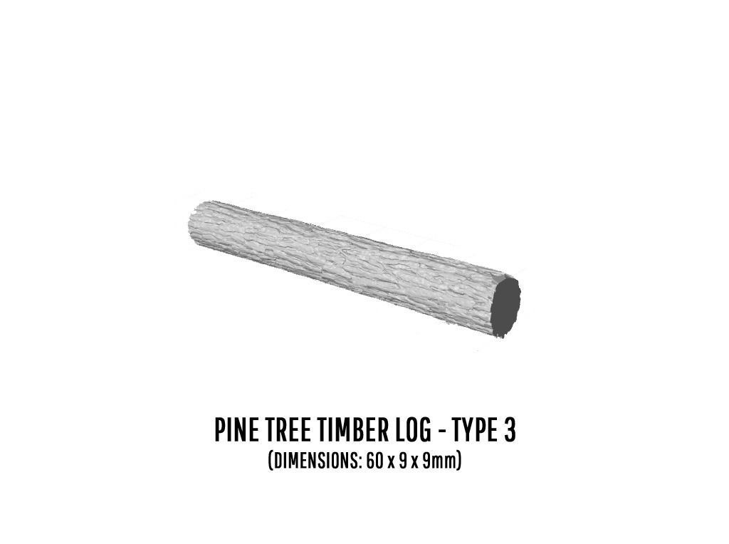 CARGO-0012 Timber cargo set H0-scale 8 items 3D print model_6