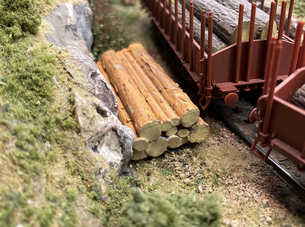 CARGO-0012 Timber cargo set H0-scale 8 items 3D print model_8