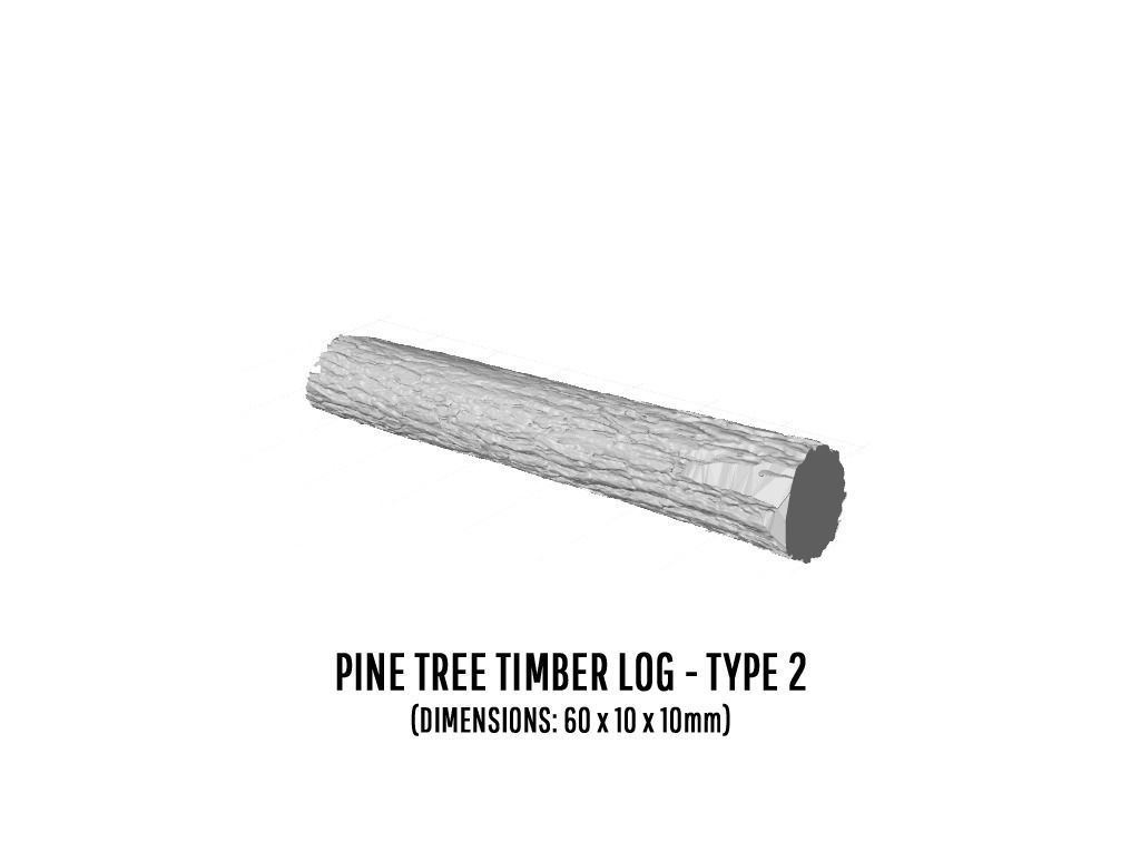 CARGO-0012 Timber cargo set H0-scale 8 items 3D print model_5