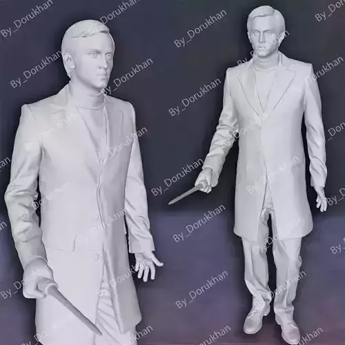  Draco Malfoy Harry Potter Action Figures Custom 3D Print Model
