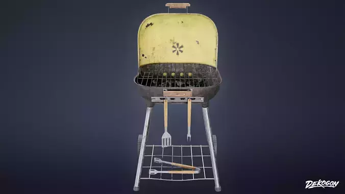 SUBURBS - Grill 01 - LOW POLY AND NANITE