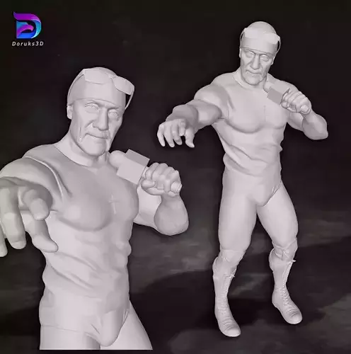 Hulk Hogan king legend Action Custom 3D Print Model 3D print model