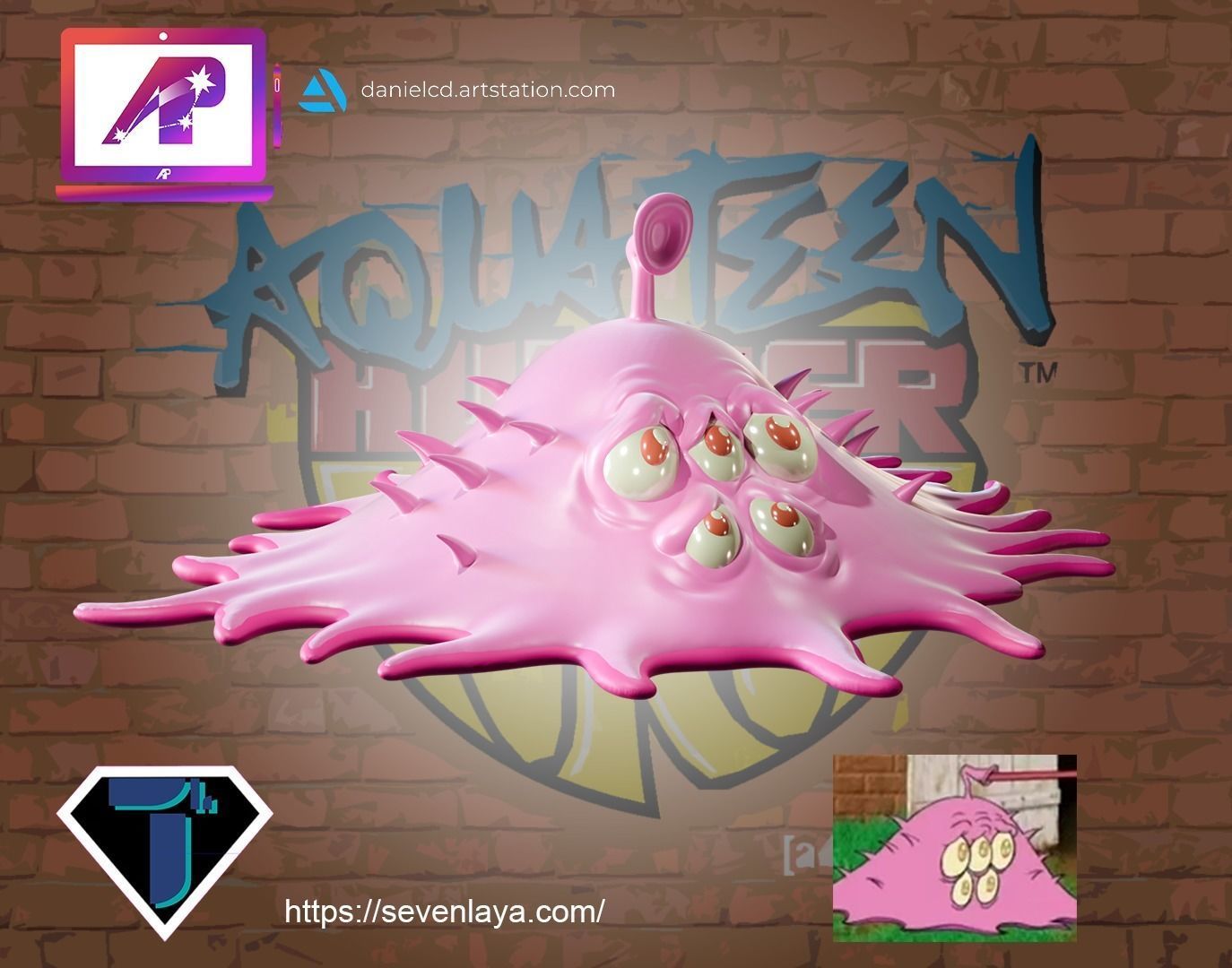 ATHF Travis the Cosmos Chicken Bittle and Robositter 3D print model_2