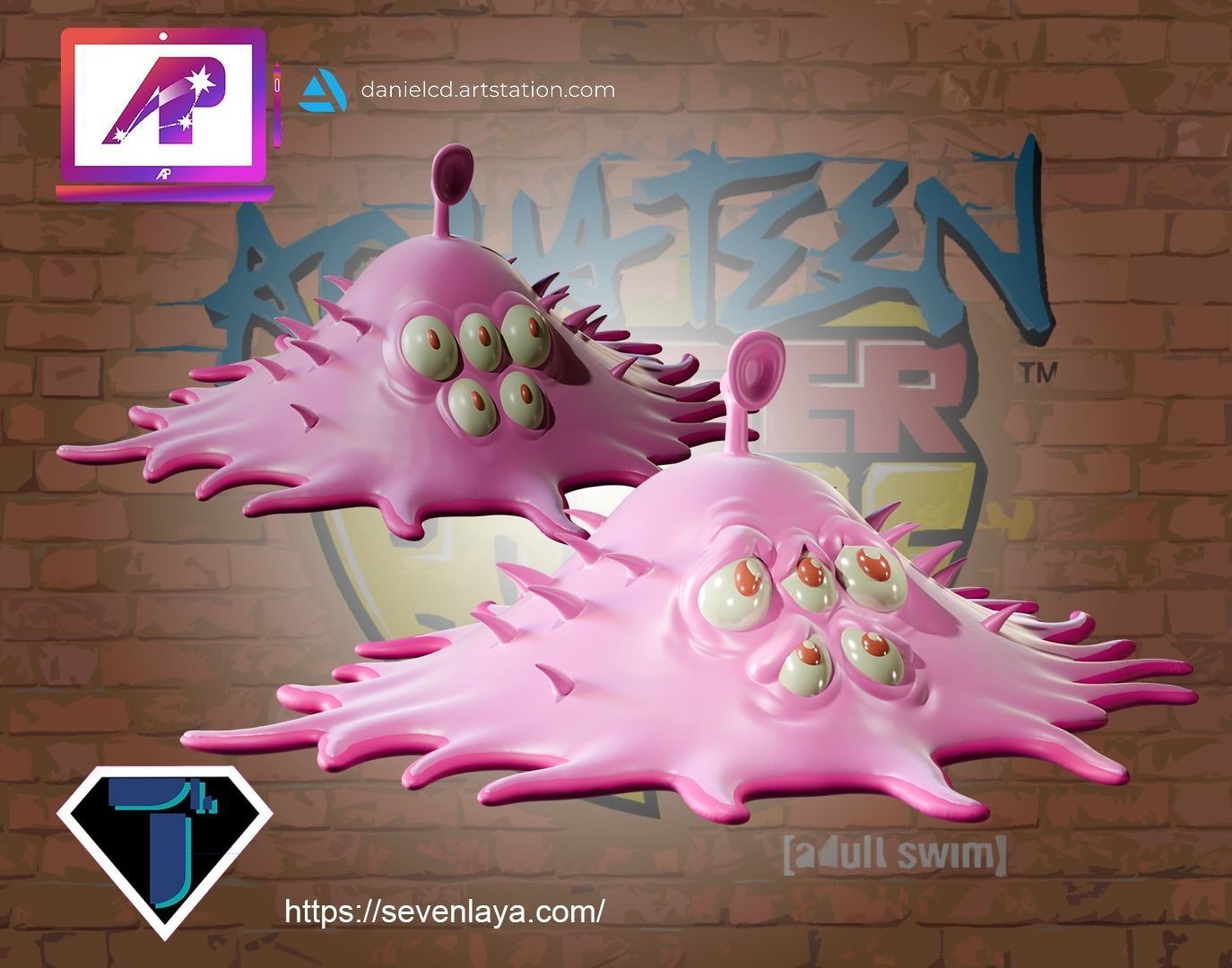 ATHF Travis the Cosmos Chicken Bittle and Robositter 3D print model_4