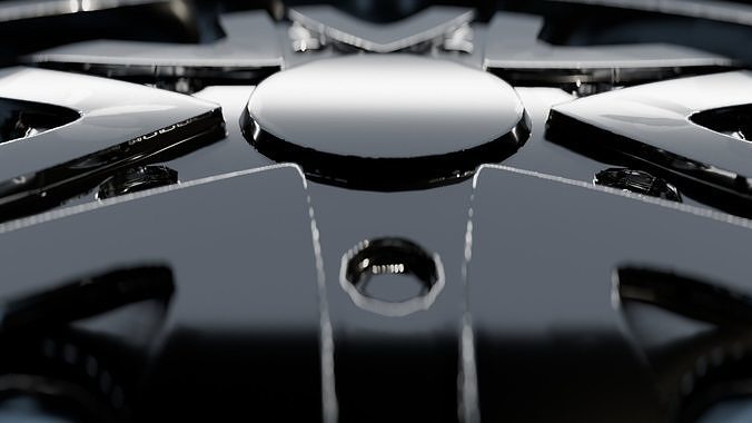 Awesome Rim and Tire 07 Low-poly 3D model 4
