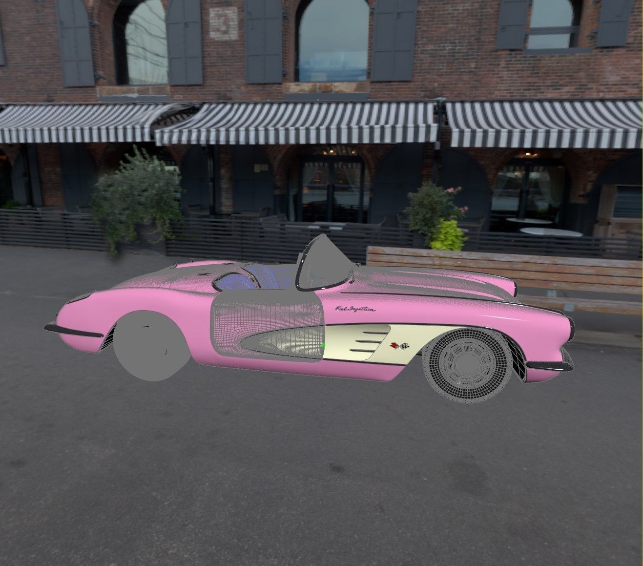Chevrolet Corvette 1960 3d Model 3D model_9