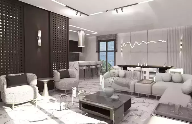 Modern Interior Living Scene