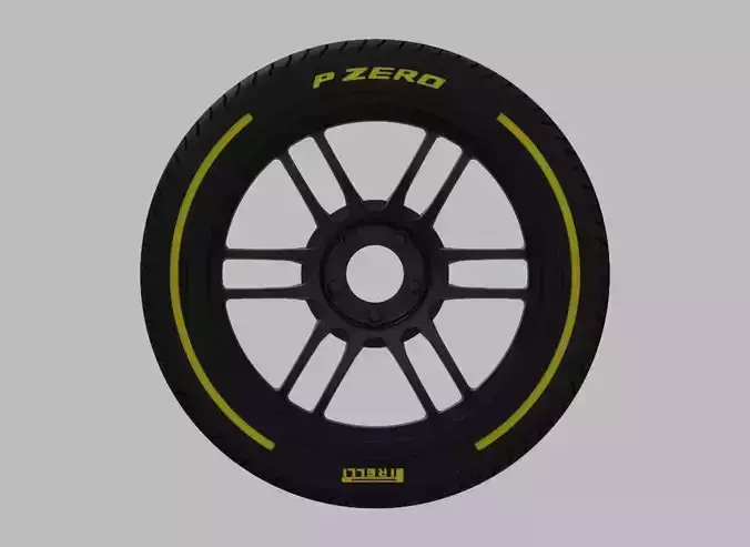 Miniature Enkei RPF1RS Rim and Tire - 3D Print - No Textures