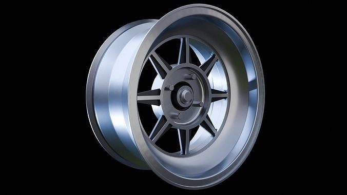 Awesome Rim and Tire 08 Low-poly 3D model 5