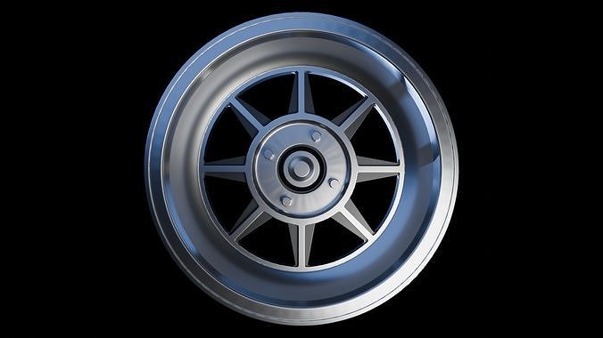Awesome Rim and Tire 08 Low-poly 3D model 4