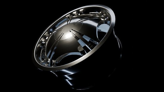 Awesome Rim and Tire 10 Low-poly 3D model 7