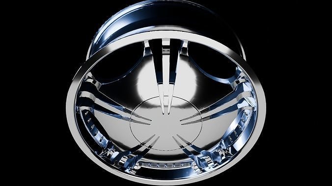 Awesome Rim and Tire 10 Low-poly 3D model 4