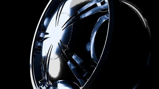 Awesome Rim and Tire 10 Low-poly 3D model 2