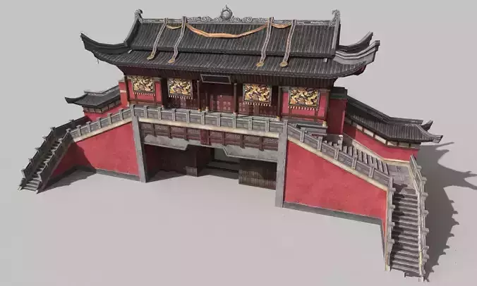 Chinese style architectural city gates