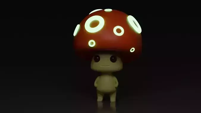 Small toy mushroom
