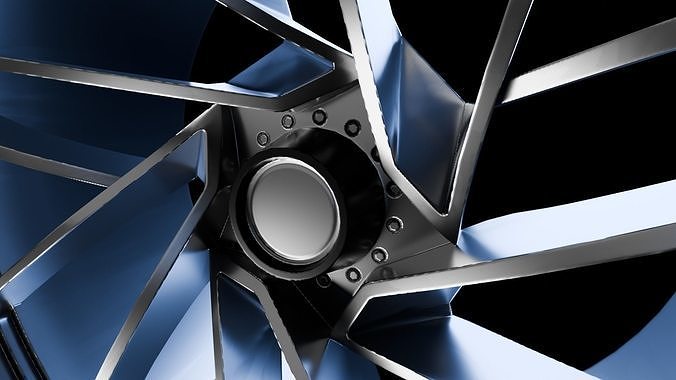 Awesome Rim and Tire 12 Low-poly 3D model 3