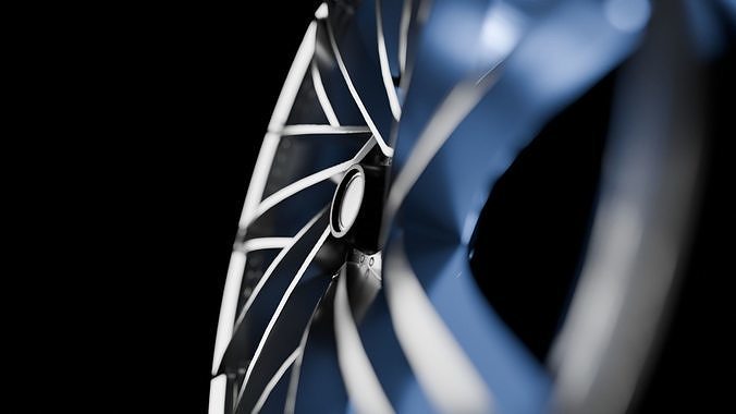 Awesome Rim and Tire 12 Low-poly 3D model 7