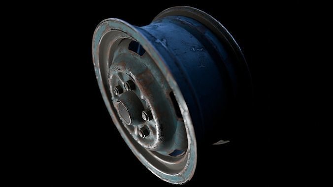 Awesome Rim and Tire 13 Low-poly 3D model 5