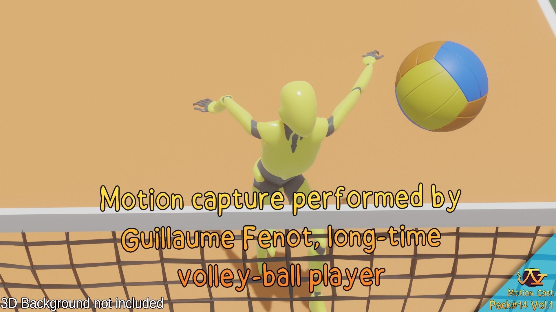 Volley-ball animations - Motion Cast14 Vol1 3D model_4